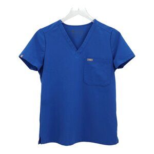 FIGS Catarina One Pocket Scrub Top Women’s Size XS Royal Blue FW1000